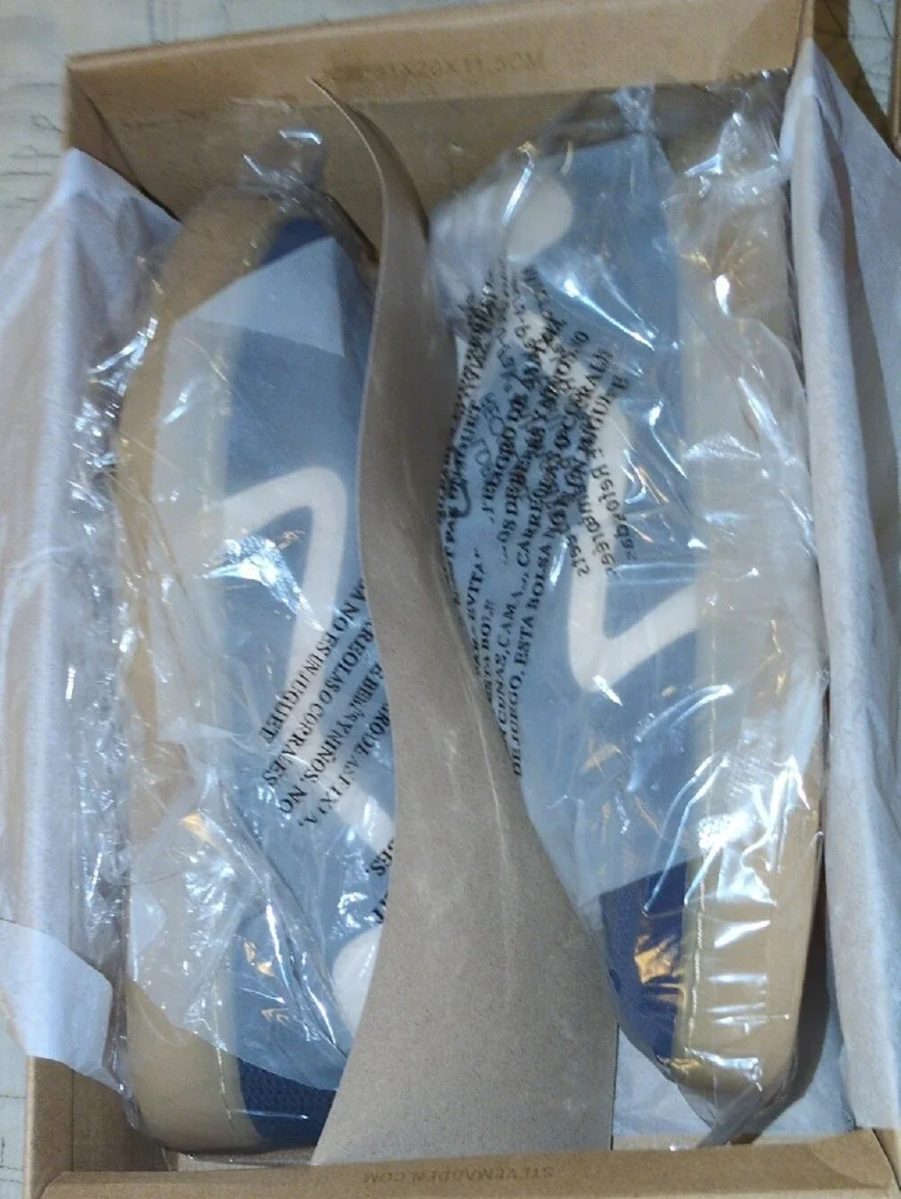 Steve Madden Navy Athletic Sneakers with Off White Trim